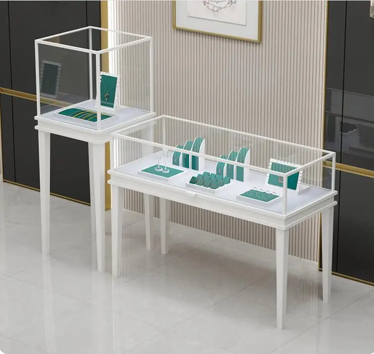 Office Furniture First - خزانة عرض مجوهرات فاخرة من الزجاج