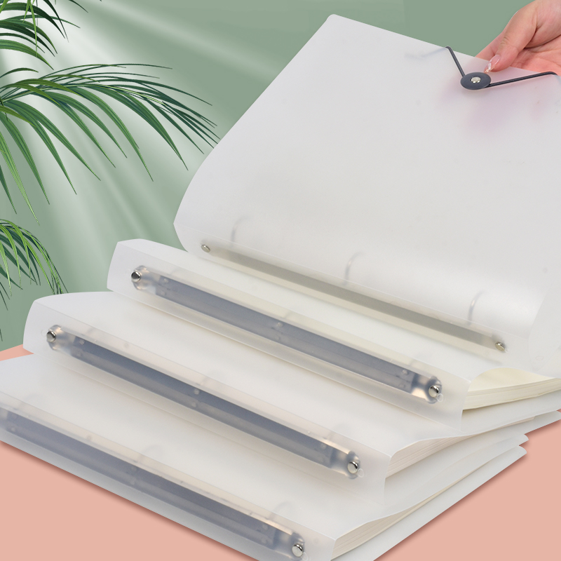 Binder Storage Box - 3 قطع مجلد ملفات شفاف غير