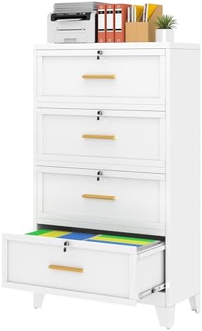 File Cabinet Lateral - خزانة ملفات معدنية بـ 4 أدراج