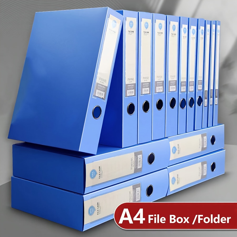 Binder Storage Box - قطعة واحدة من مجلدات ملفات A4