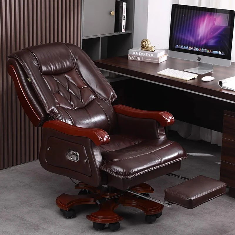 Office Furniture First - كرسي جلدي من الطبقة الأولى من
