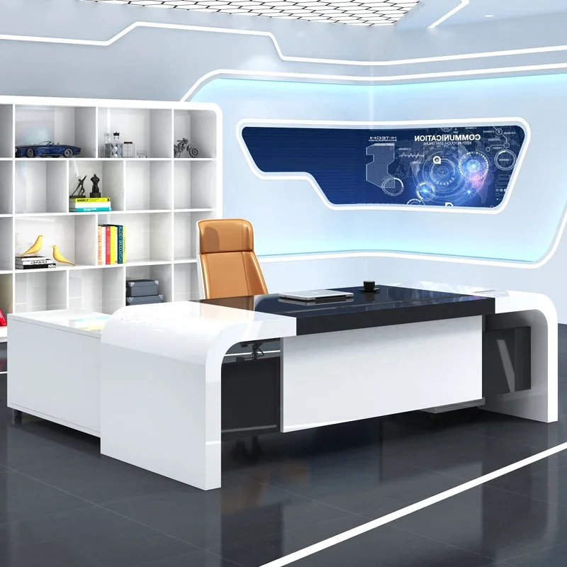 File Cabinet Lateral - مكتب مكتب تصميم فاخر بوس طاولة