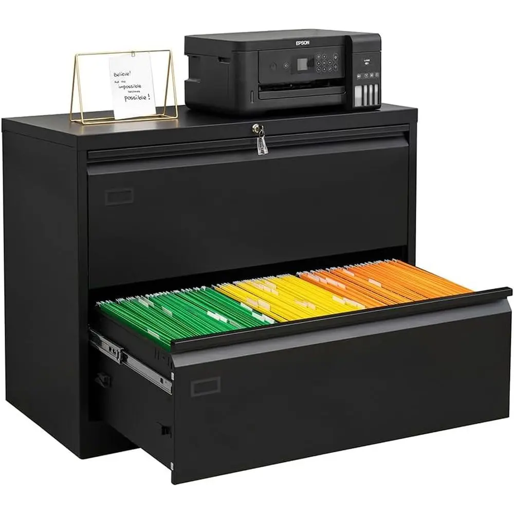 File Cabinet Lateral - خزانة ملفات جانبية مع قفل، خزانة