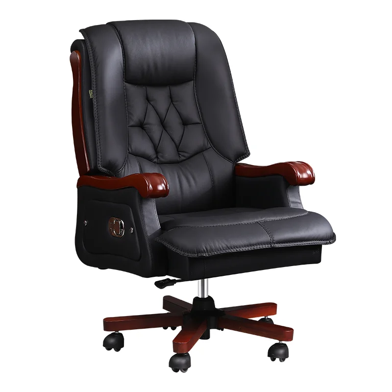 Office Furniture First - كرسي جلدي من طبقة جلد البقر