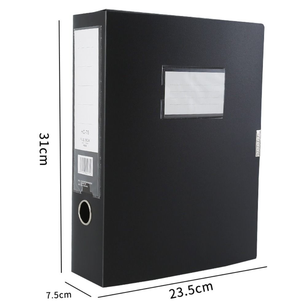 Binder Storage Box - متعددة الوظائف أسود أزرق A4 مجلد