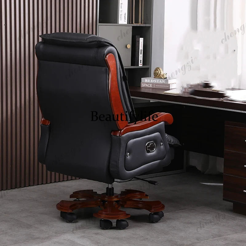كرسي جلدي من طبقة جلد البقر ال - مراجعة Office Furniture First وسعره