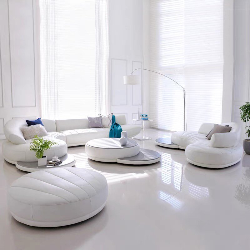 أريكة جلدية إيطالية فاخرة لغرف - مراجعة Office Furniture First وسعره