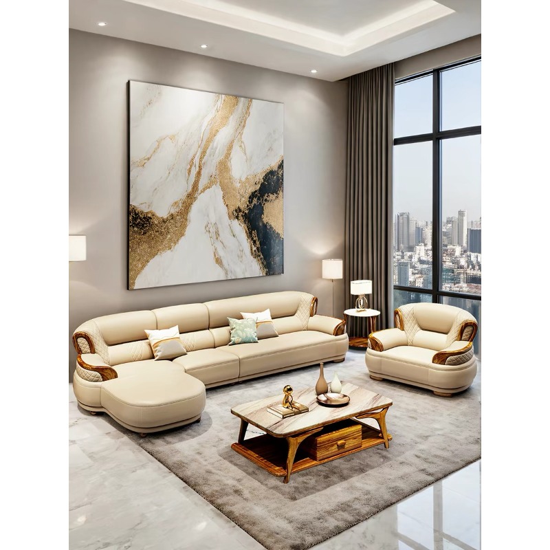 أريكة جلدية جديدة على الطراز ا - مراجعة Office Furniture First وسعره