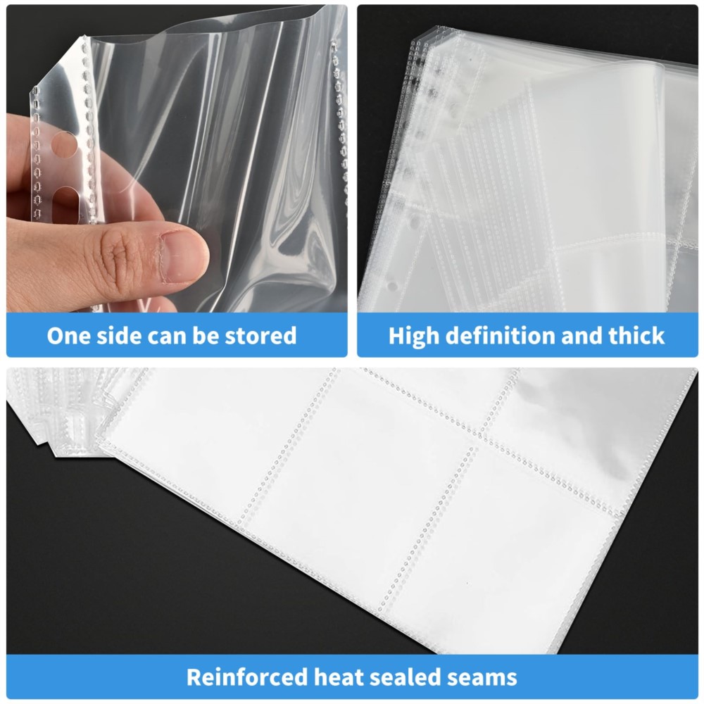 50 ورقة حماية للبطاقات التجاري - مراجعة Binder Storage Box وسعره
