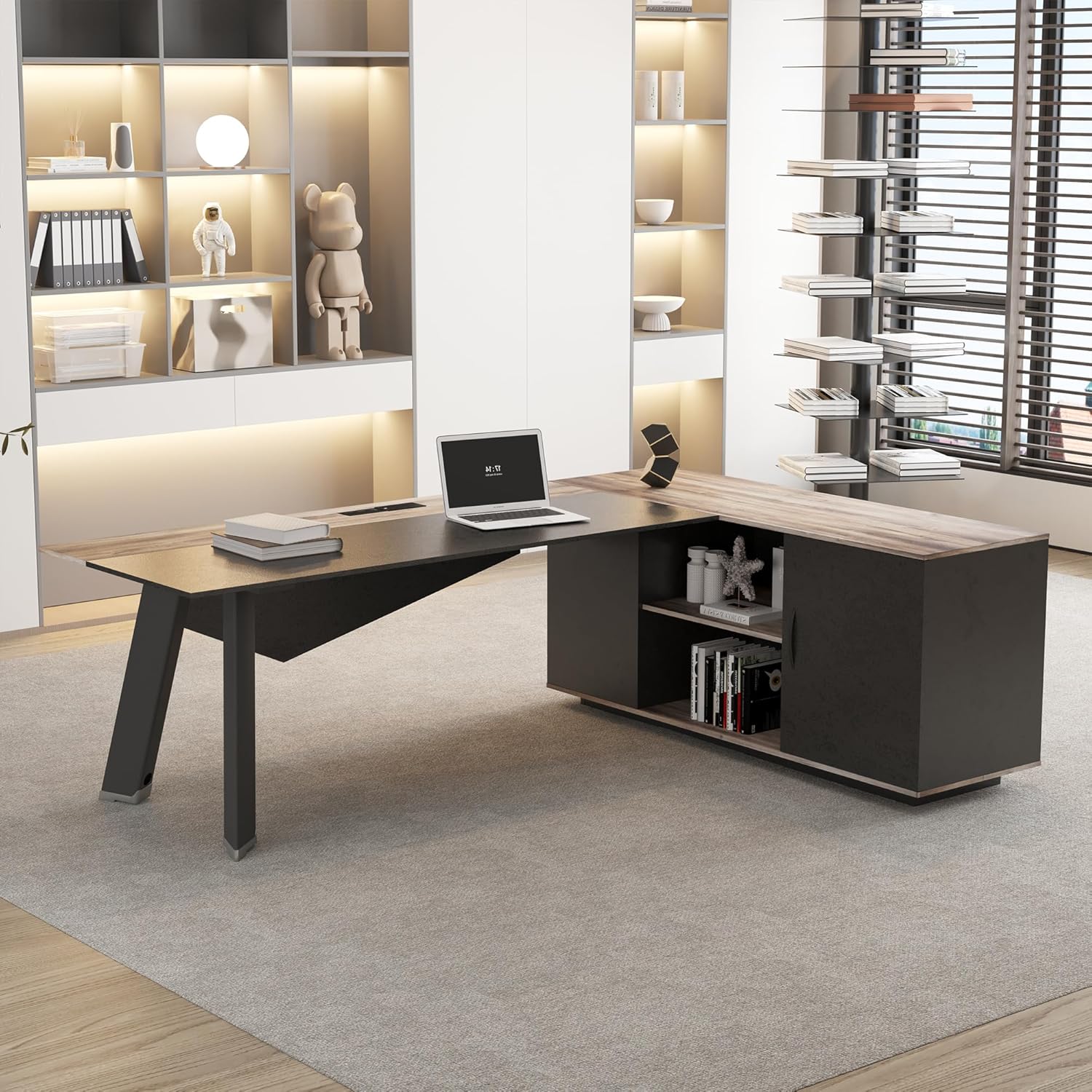 طاولة مكتب تنفيذية على شكل حرف - مراجعة File Cabinet Lateral وسعره