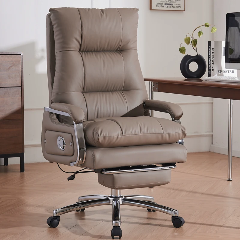 كرسي كمبيوتر من جلد البقر الطب - مراجعة Office Furniture First وسعره
