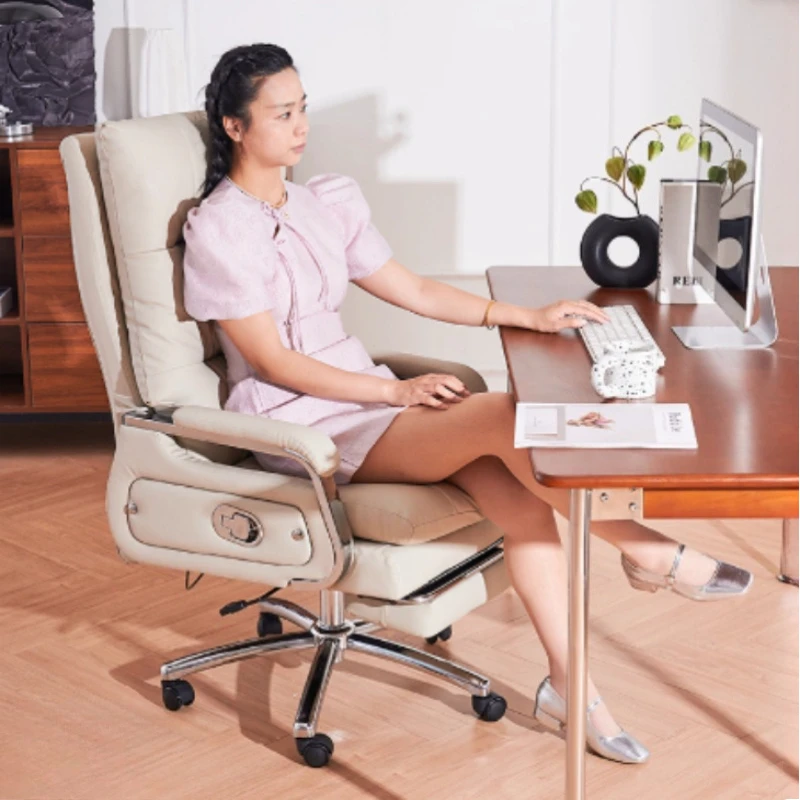 كرسي كمبيوتر من جلد البقر الطب - مراجعة Office Furniture First وسعره