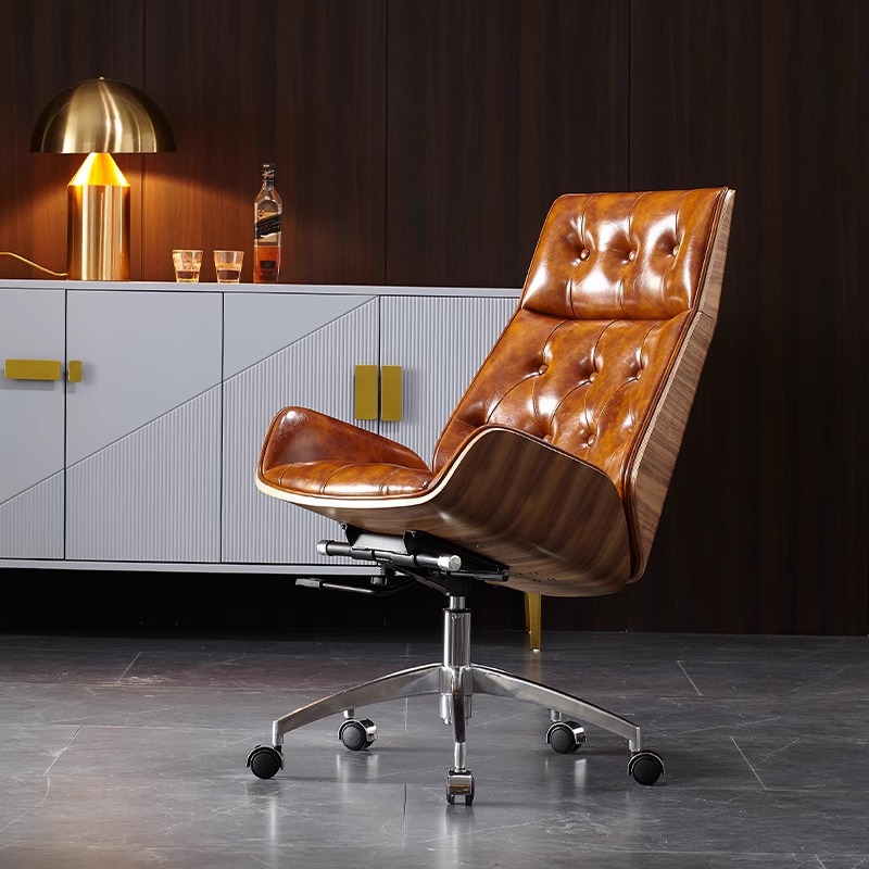 كرسي مكتب مريح من جلد البقر من - مراجعة Office Furniture First وسعره