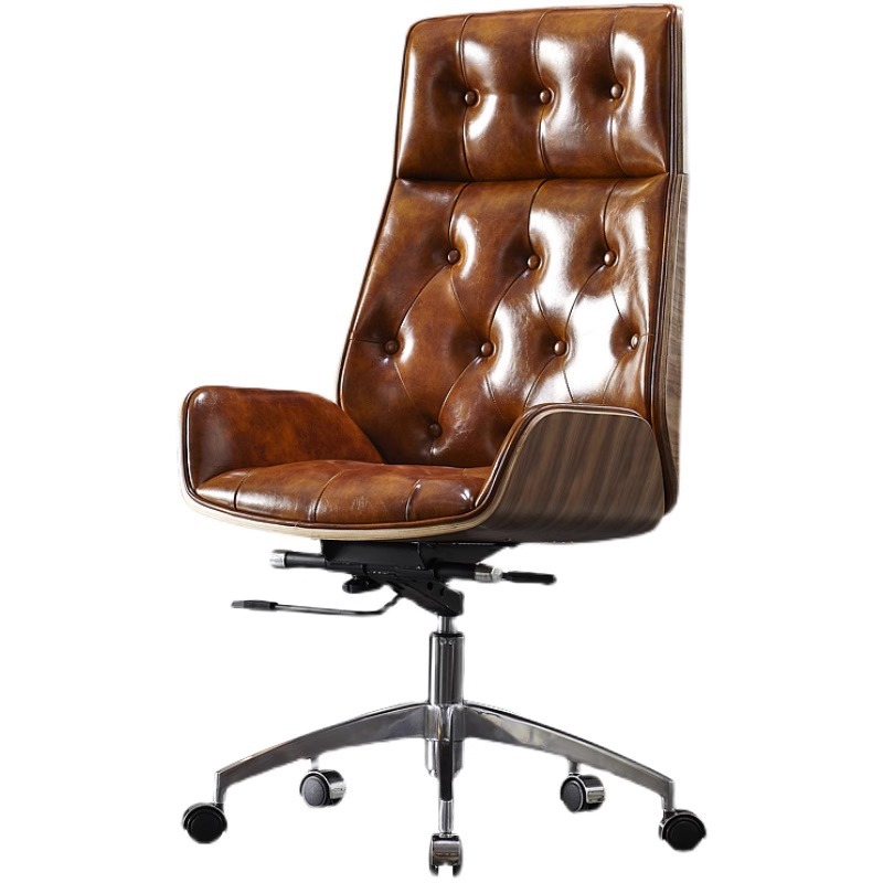 كرسي مكتب مريح من جلد البقر من - مراجعة Office Furniture First وسعره