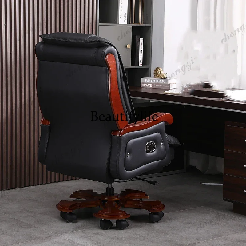 كرسي مكتب جلدي R134 من جلد الب - مراجعة Office Furniture First وسعره