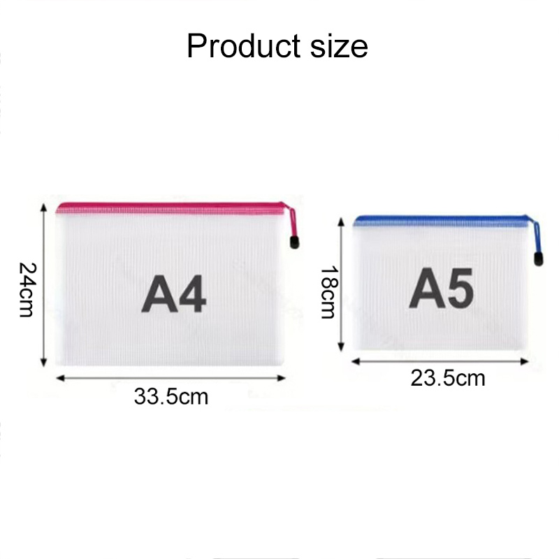 5/20 قطعة حقائب شبكية بسحاب A4 - مراجعة Binder Storage Box وسعره