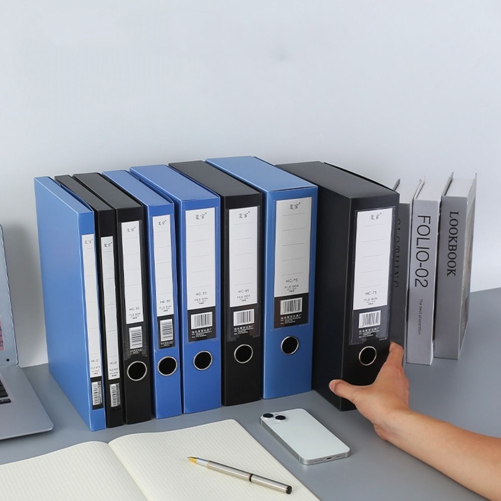 متعددة الوظائف أسود أزرق A4 مج - مراجعة Binder Storage Box وسعره