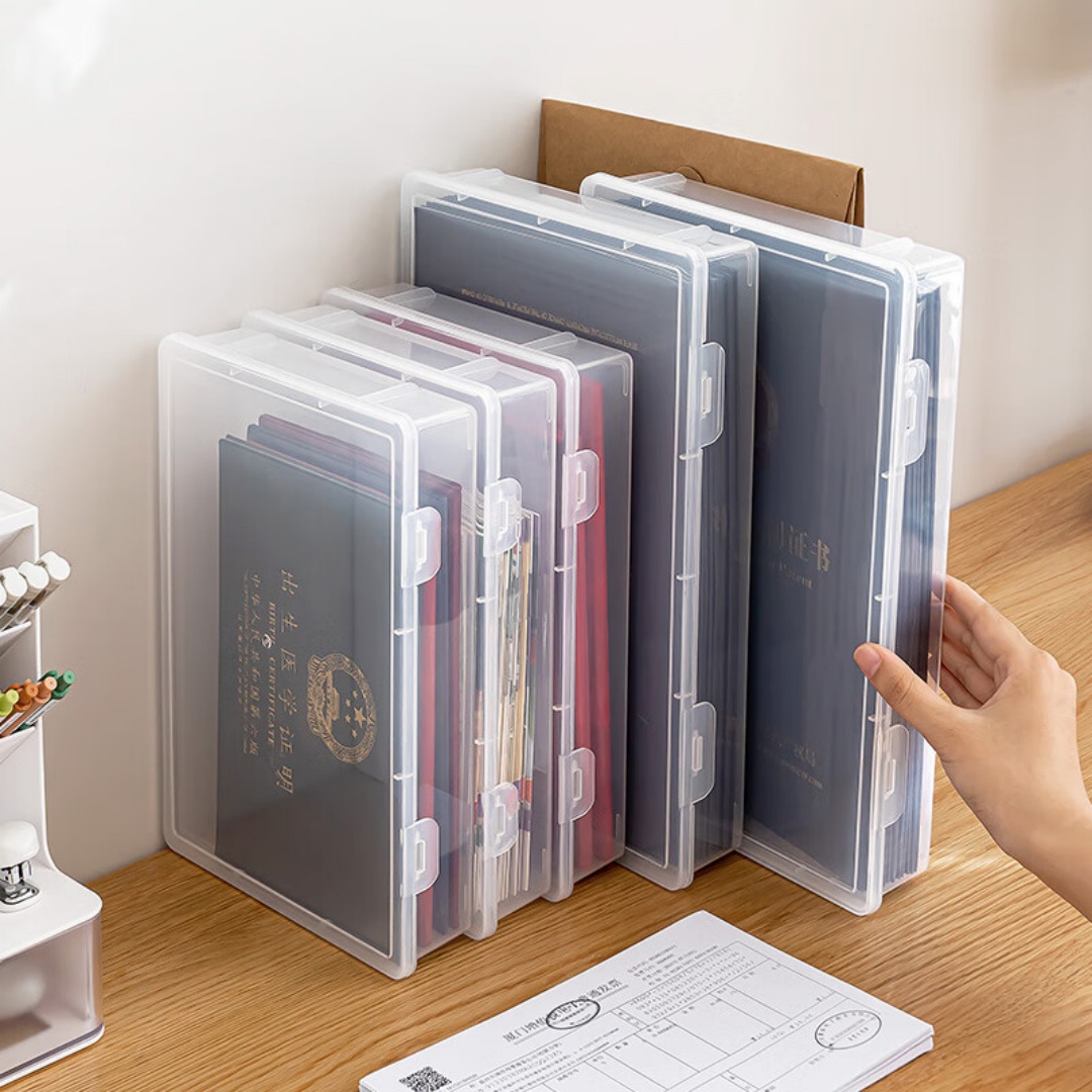 صندوق تخزين مستندات A4 شفاف قا - مراجعة Binder Storage Box وسعره