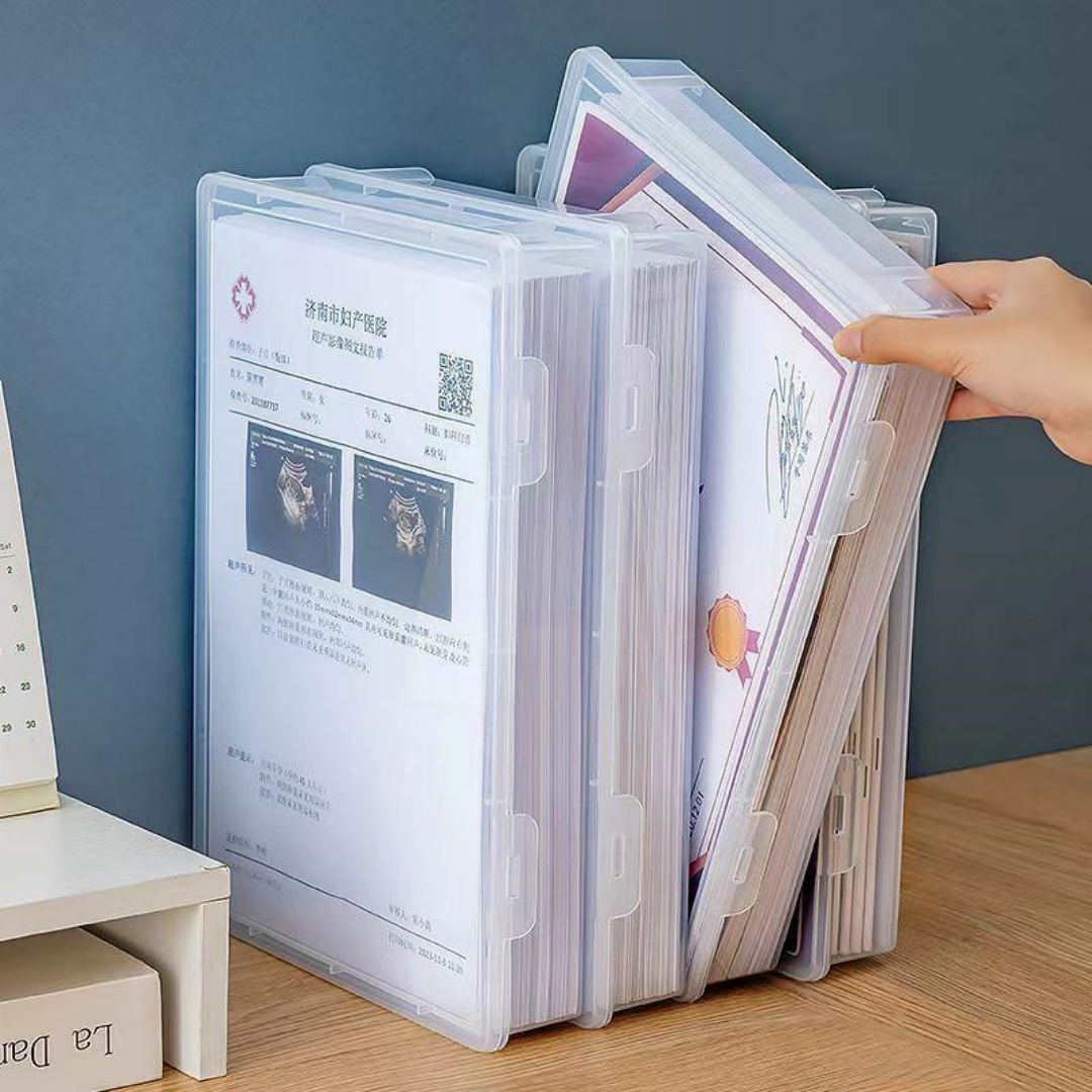 صندوق تخزين مستندات A4 شفاف قا - مراجعة Binder Storage Box وسعره