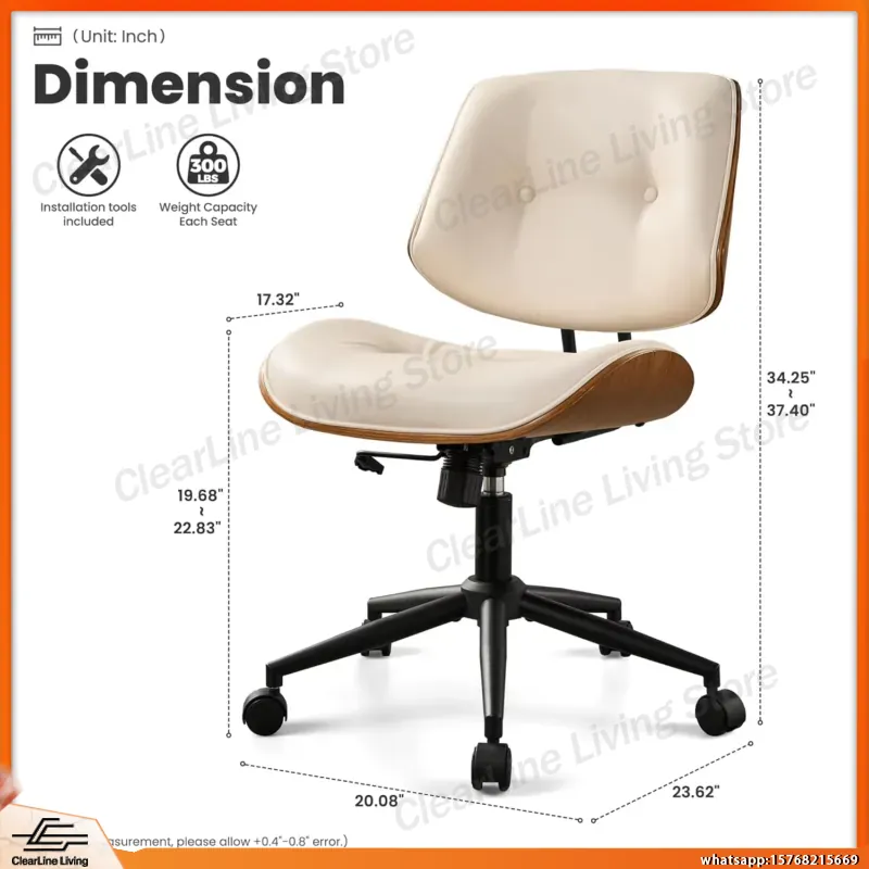 كرسي مكتب عصري من الجلد الصناع - مراجعة Task Chair Mid Back وسعره