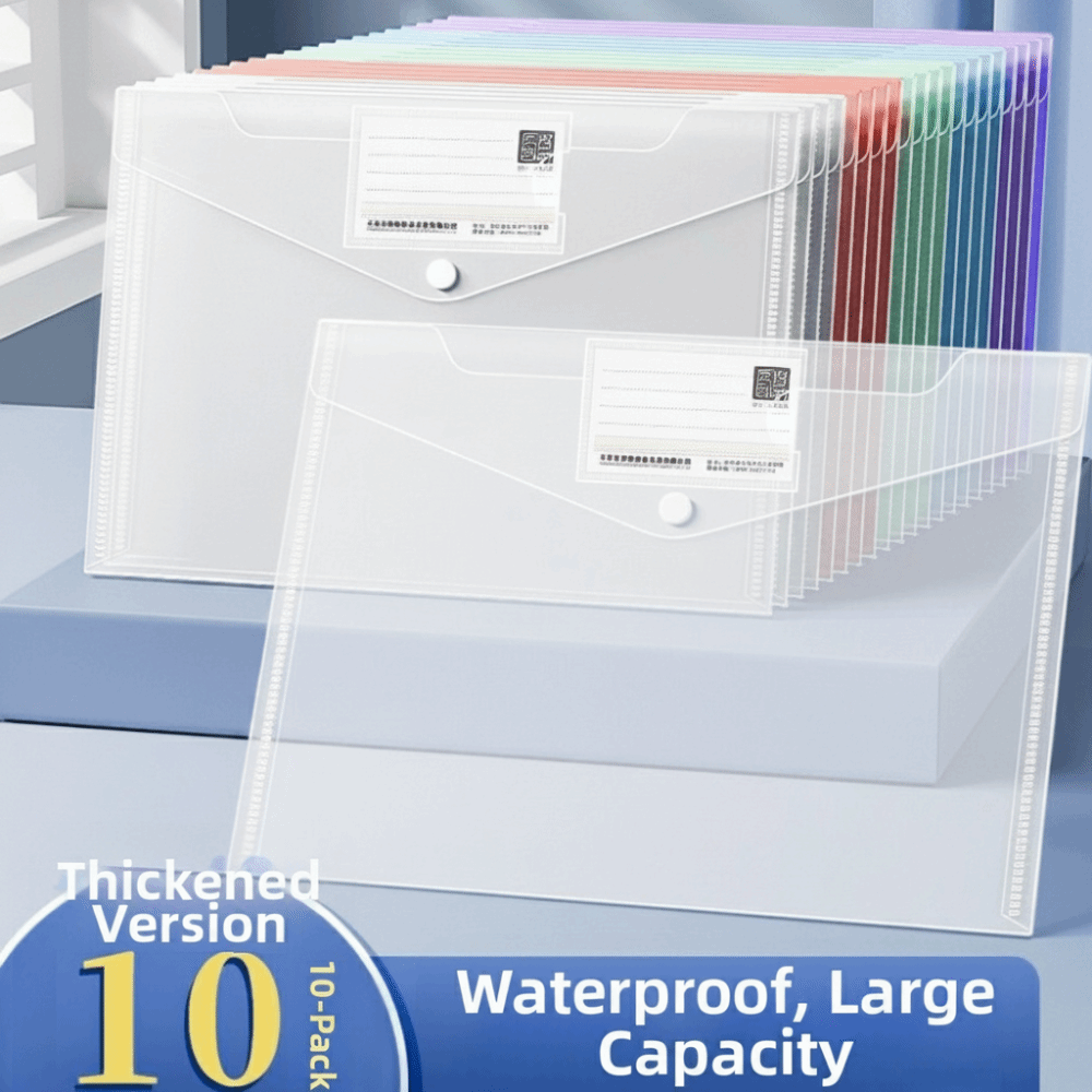 10 قطع من مجلدات الملفات البلا - مراجعة Binder Storage Box وسعره